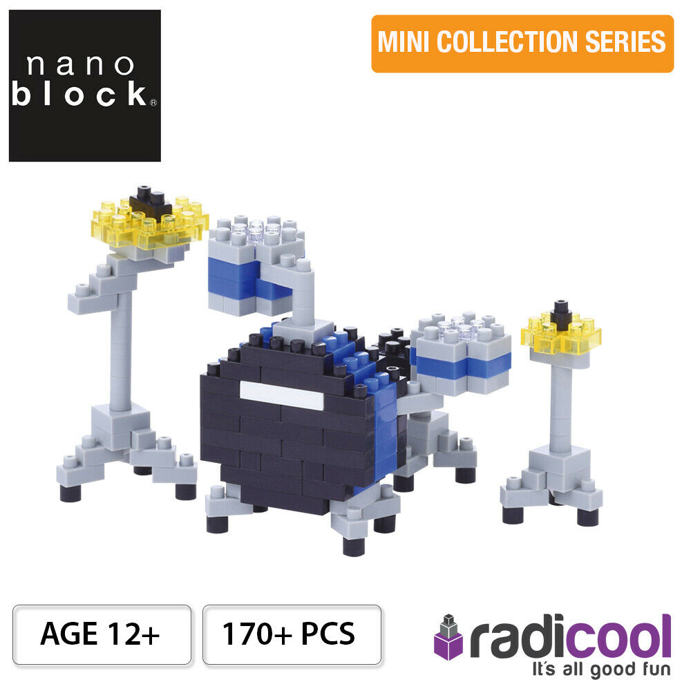 NBC172 nanoblock Drum Set [Mini Collection Series] 170 pcs Age 12+
