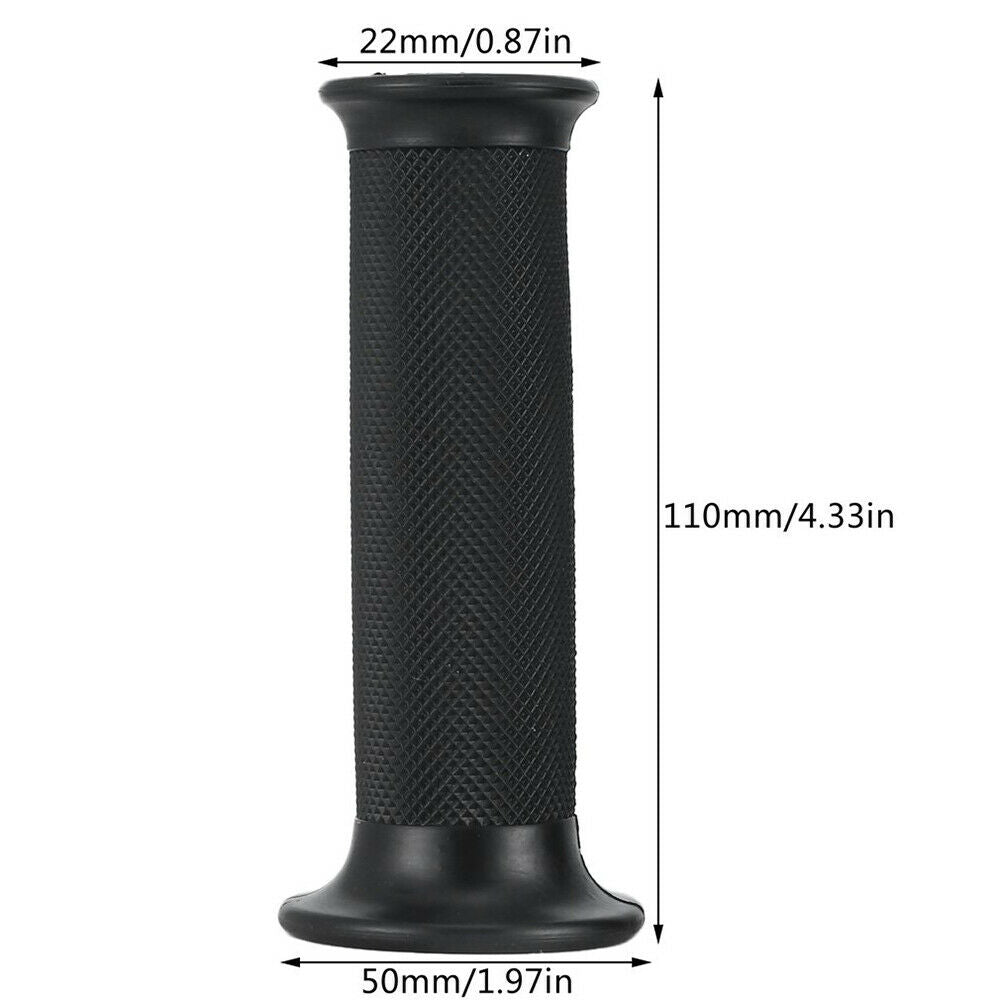 Motorcycle 22mm Hand Grips Handle Bar Rubber Gel Anti-Slip Universal Handlebar