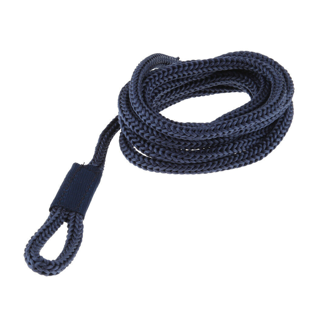 Blue Double Braid 1/4 INCH X 5 FT Boat BUMPER  LINES Marine Docking Rope