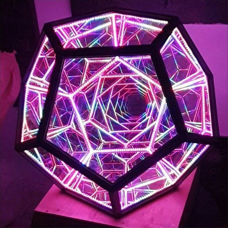Infinity Dodecahedron Creative Cool Color Art Light Night Light Christmas Light