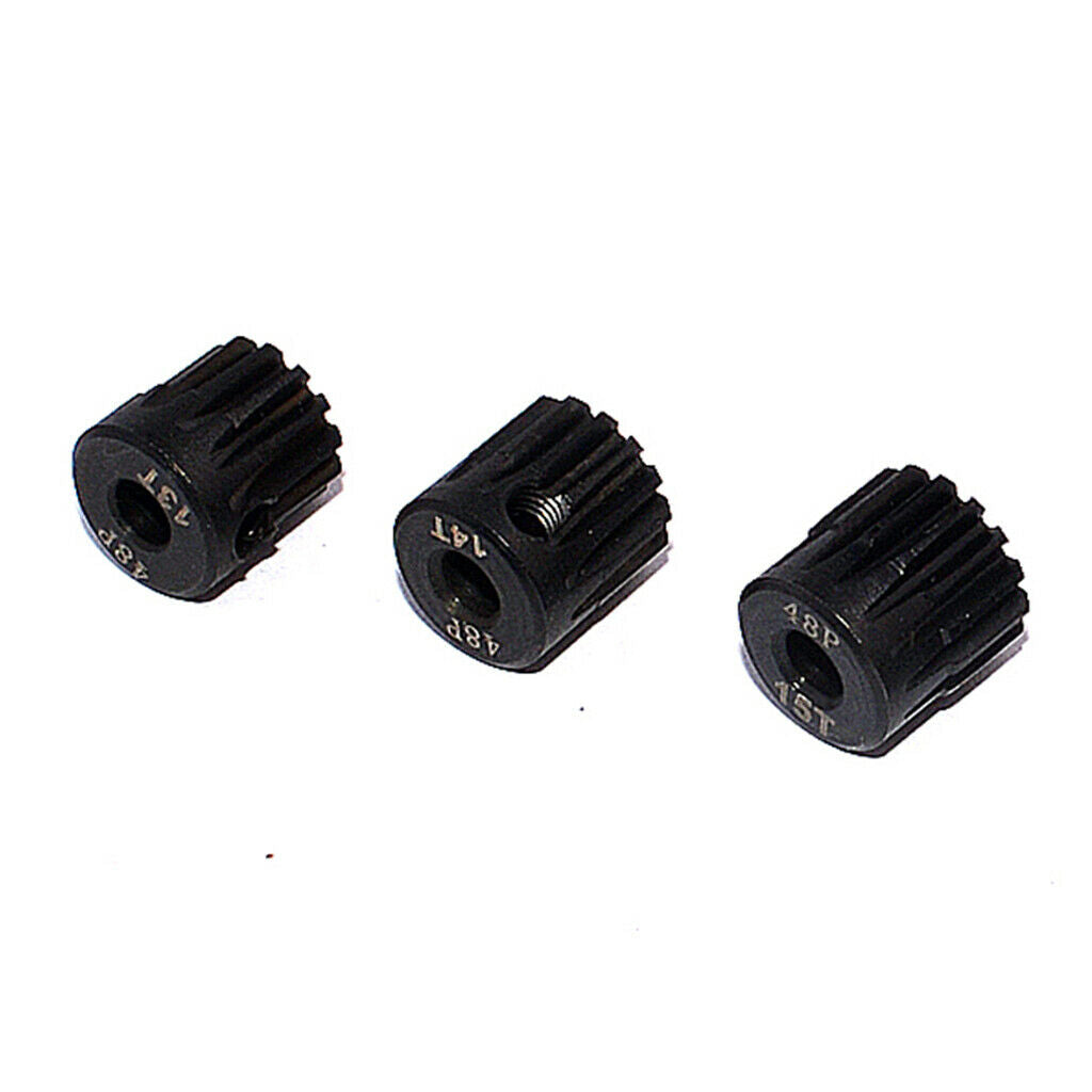 3pcs / Set 1:10 RC Car 48DP 13T-15T Tooth Sprocket for Motor
