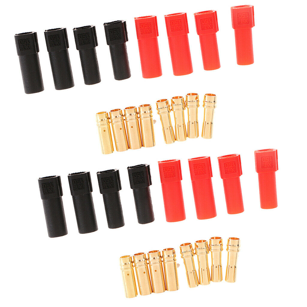 RC XT150 Male Female DIY Banana Connector for Lipo Battery Convert 4 Pairs