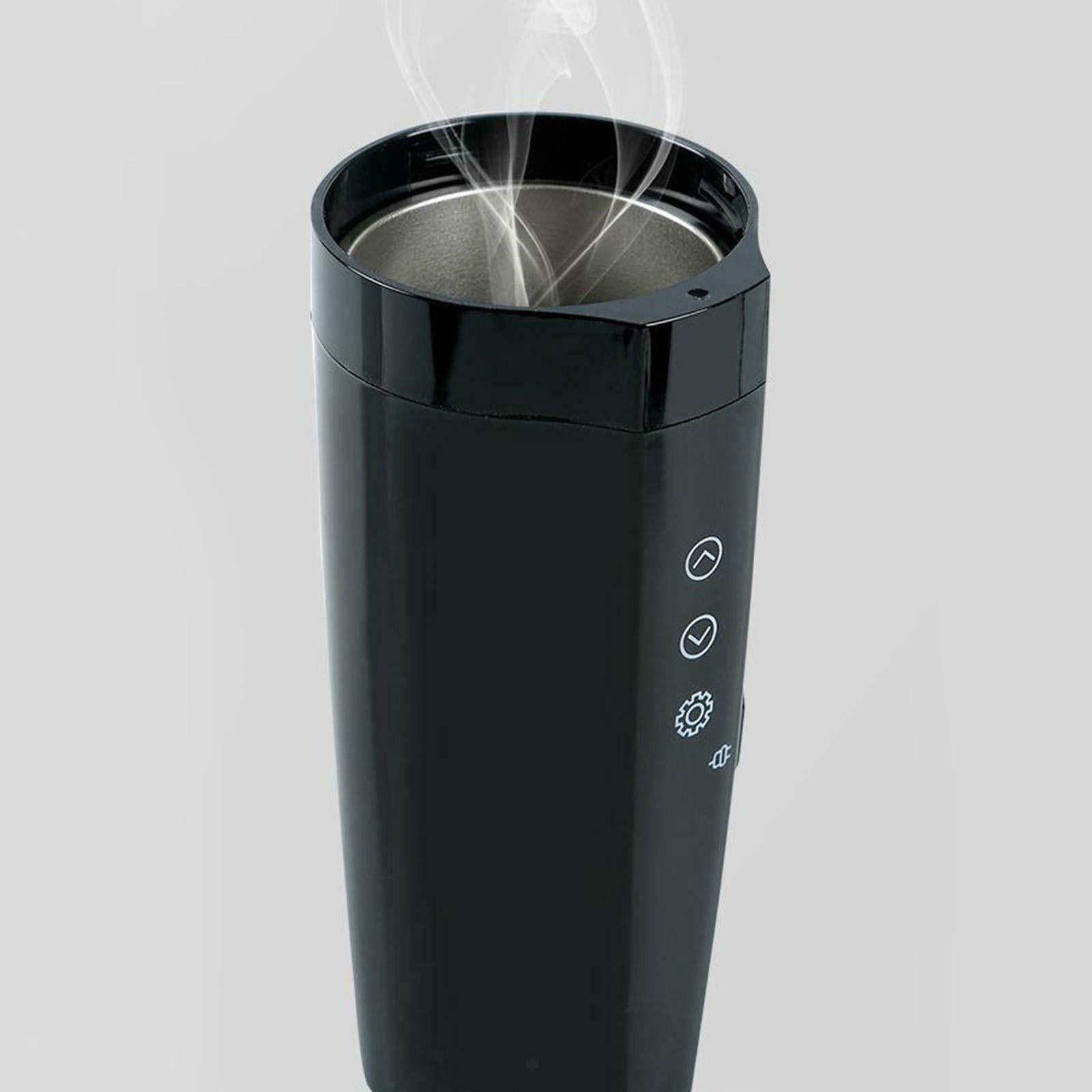 2X Auto Auto Smart Travel Electric Shelf Heater Heated Coffee Mug Cup And