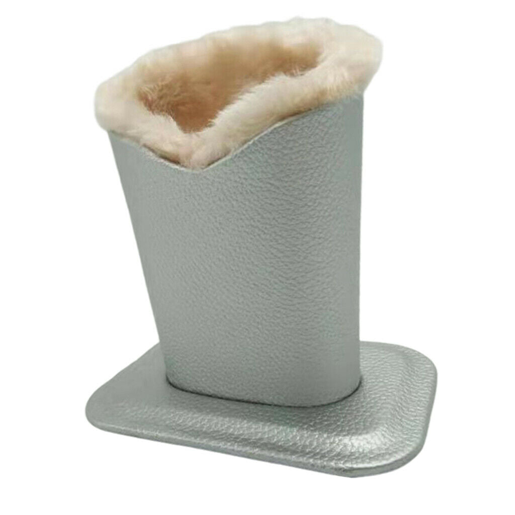 4Pieces Modern Plush Lined Eyeglasses Holder PU Leather Glasses Stand Case