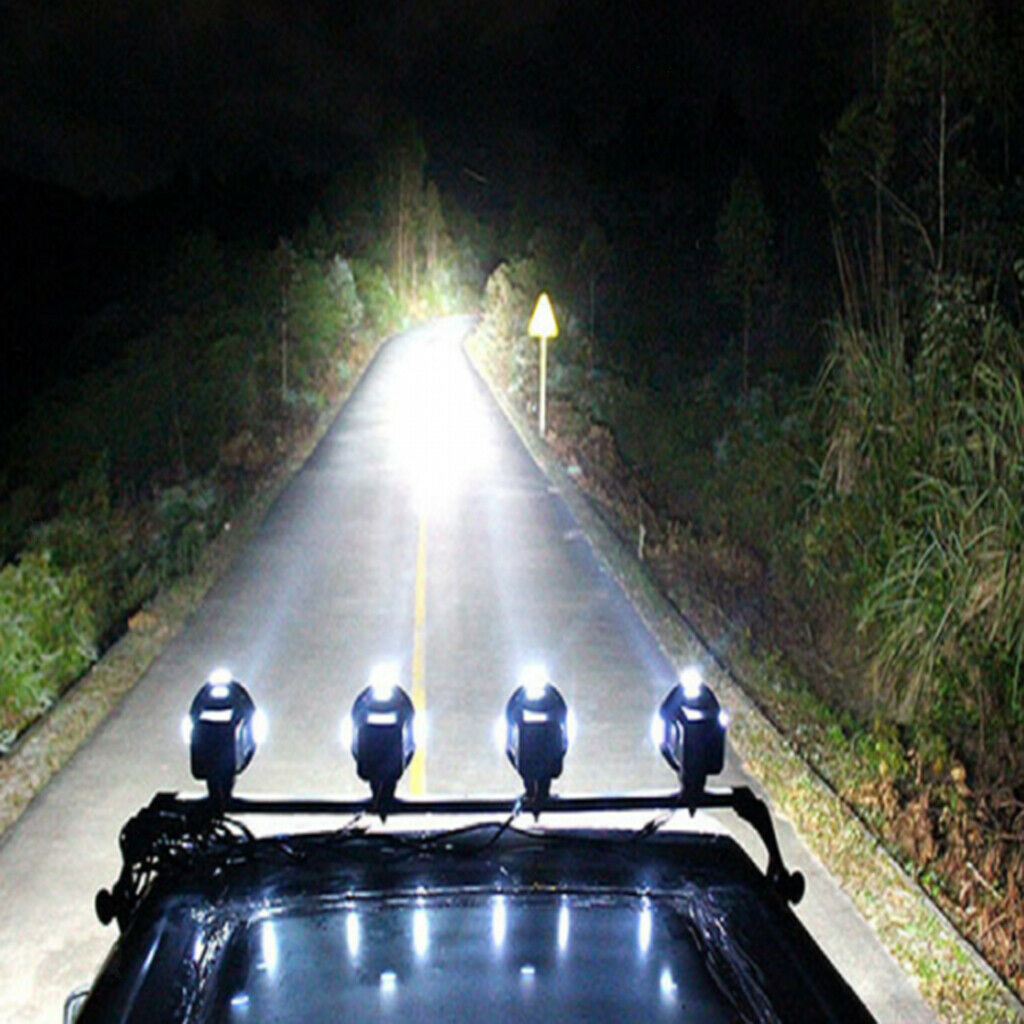 4 Inch 100W Trucks HID Driving Lights Xenon Spotlight Work Lamps 4WD 12V Red