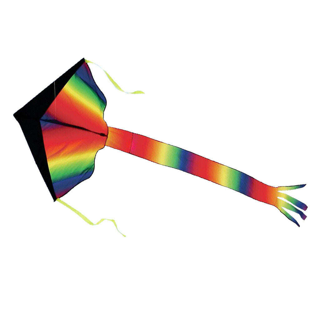 Big Rainbow Kites For Kids Outdoor Games Activities Summer Park Fun Flight Toys