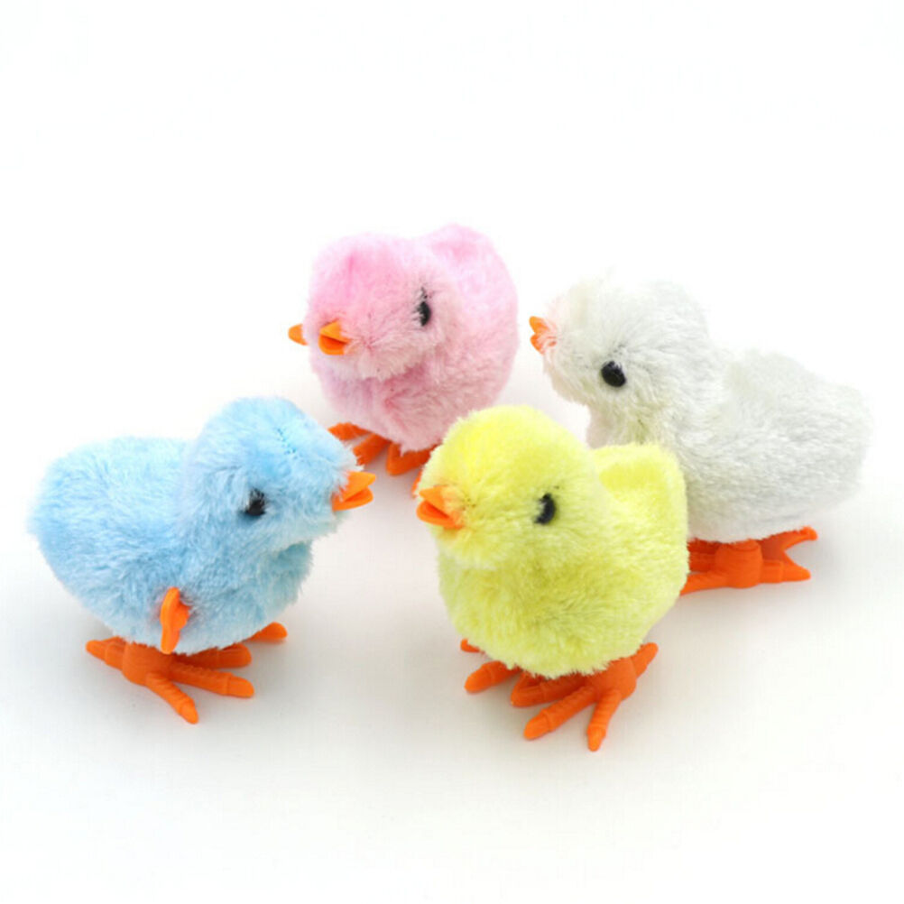 Fluffy Wind up Chicken Dance Clockwork Plush Chicken Fun Kids To.l8
