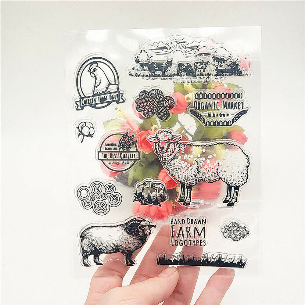 Silicone Clear Stamp Sheep Seal Scrapbooking Embossing Paper Card Album Craft