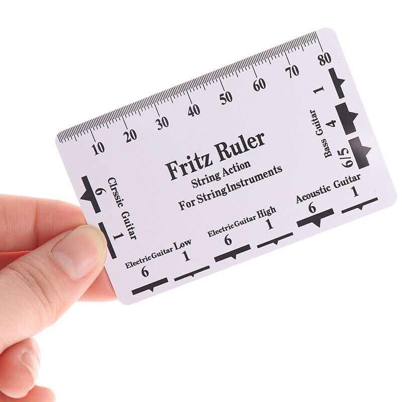 2pcs Guitar String Action Gauge String Pitch Ruler Measuring Tool Guitar .l8