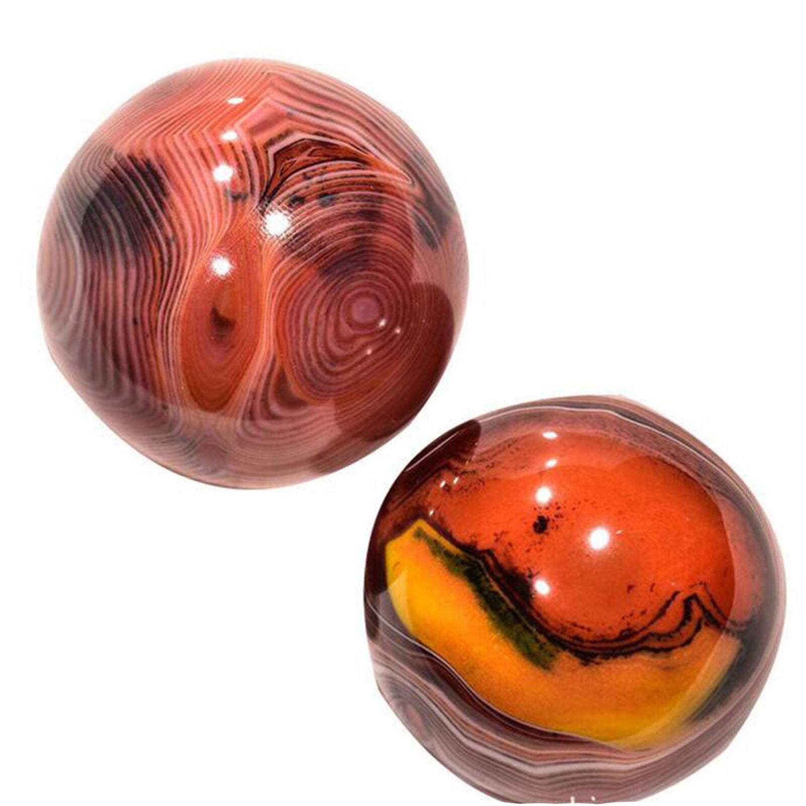 1pc Quartz Crystal Silk agate Sphere Ball lace agate ball Healing 50g+