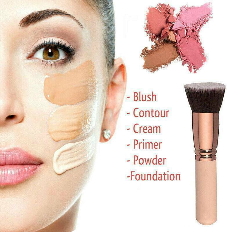 Flat Top Kabuki Foundation Brush Liquid foundation Blending powder HQ XMAS !!