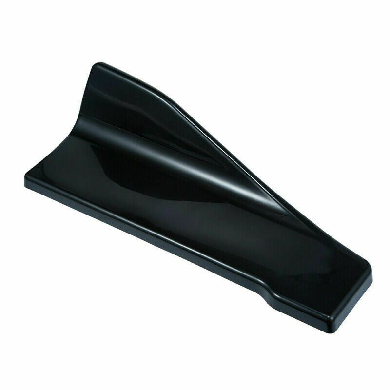 2pcs Black Car Universal Rear Bumper Fin Canard Splitter Diffuser Spoiler Lip