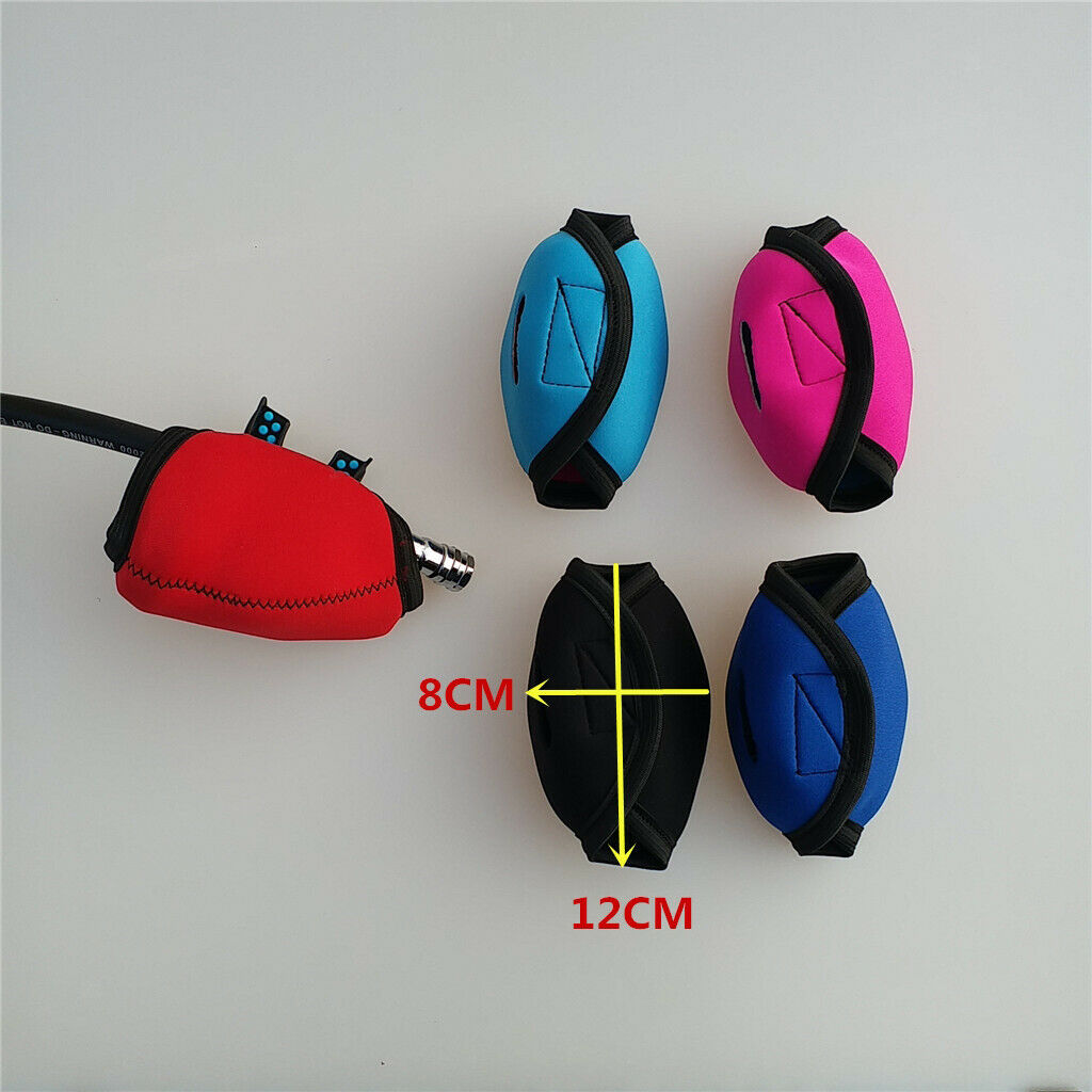 2Pcs Neoprene Pro Regulator Cover Dive Snorkeling Equipment Parts 12x8x0.3cm