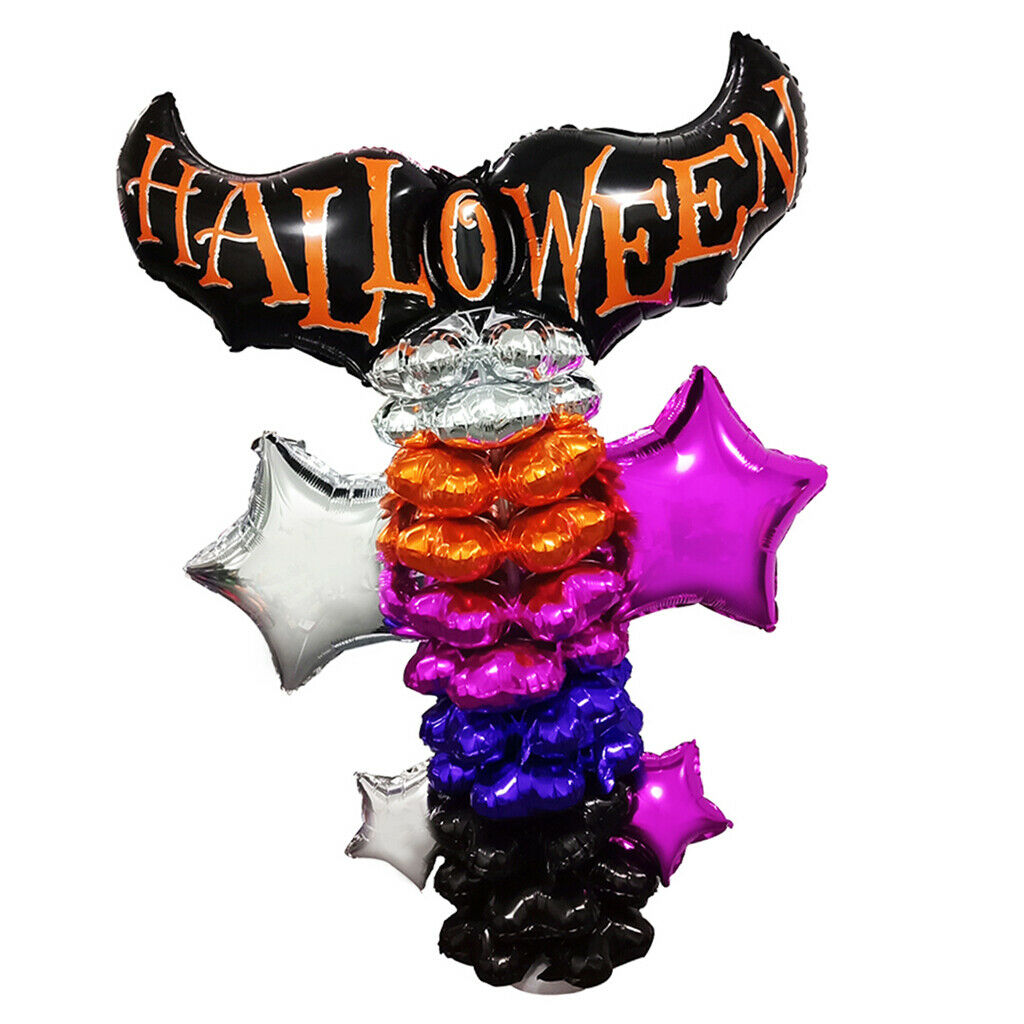 Halloween Balloon Post Bat Star Balloon Party Decoration Photo Prop