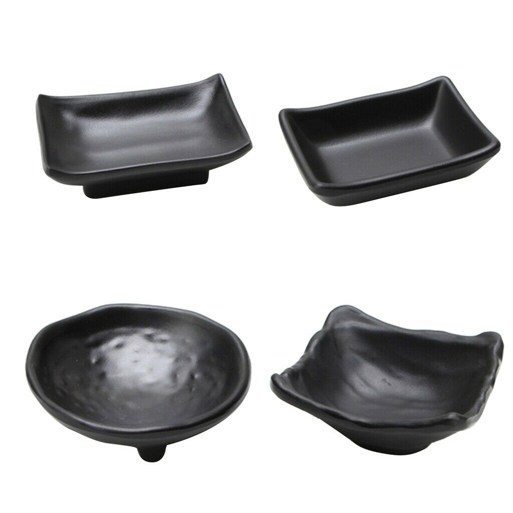 4Pcs Japanese Sushi Sauce Dipping Bowl Snacks Nuts Plate Butter Dish Tray B
