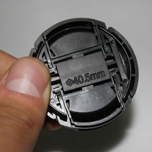 40.5mm Center Pinch Snap on Front Cap For Sony Lens Filters 55mm W/ Strin.l8