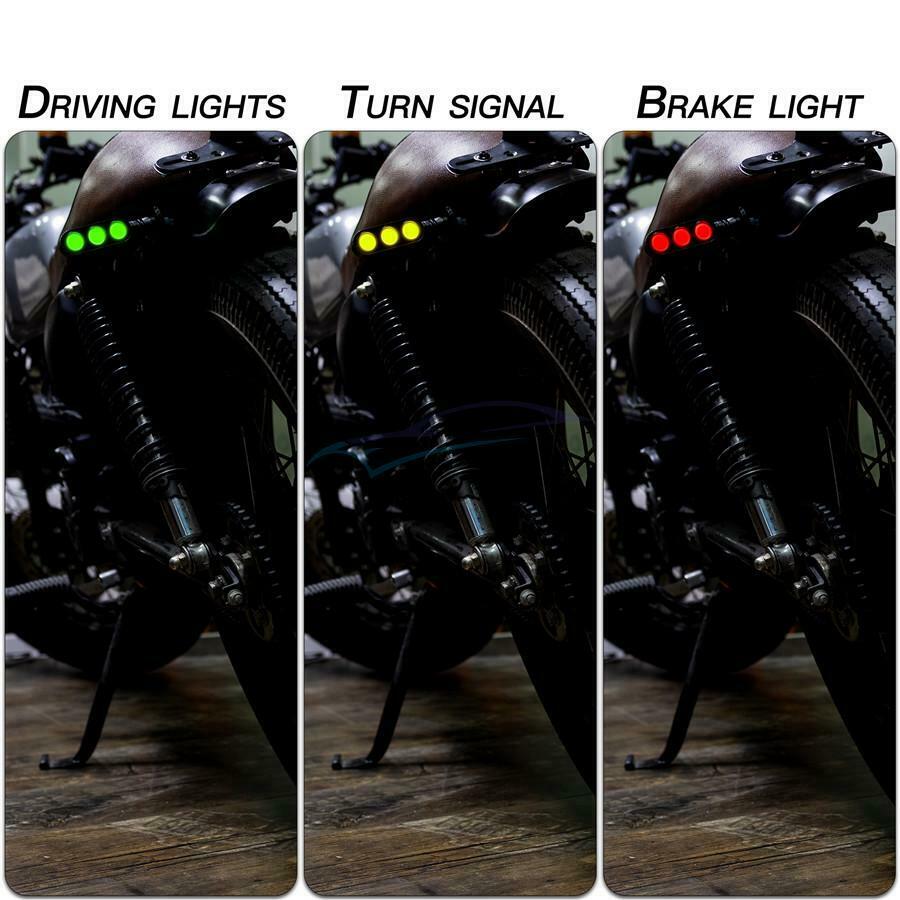 1 Pair Universal Motorcycle LED Indicator Turn Signal Lamp/ DRL/ Brake Tail Lamp