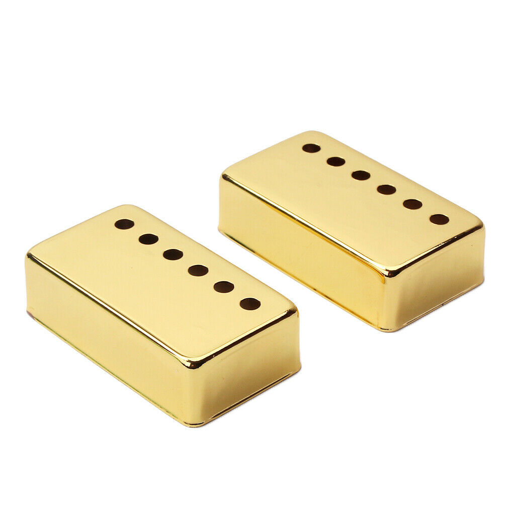 2 Pcs Copper Pickup Covers For LP SG EPI Electric Guitar N + B 70x38x20mm