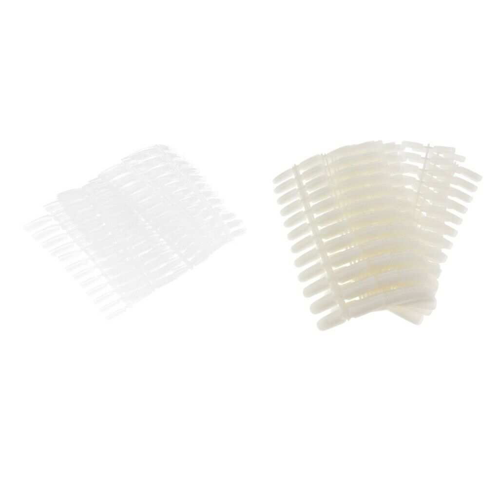 False Nail Tips Pratice Stickers Display Nail Gel UV Polish Manicure Clear