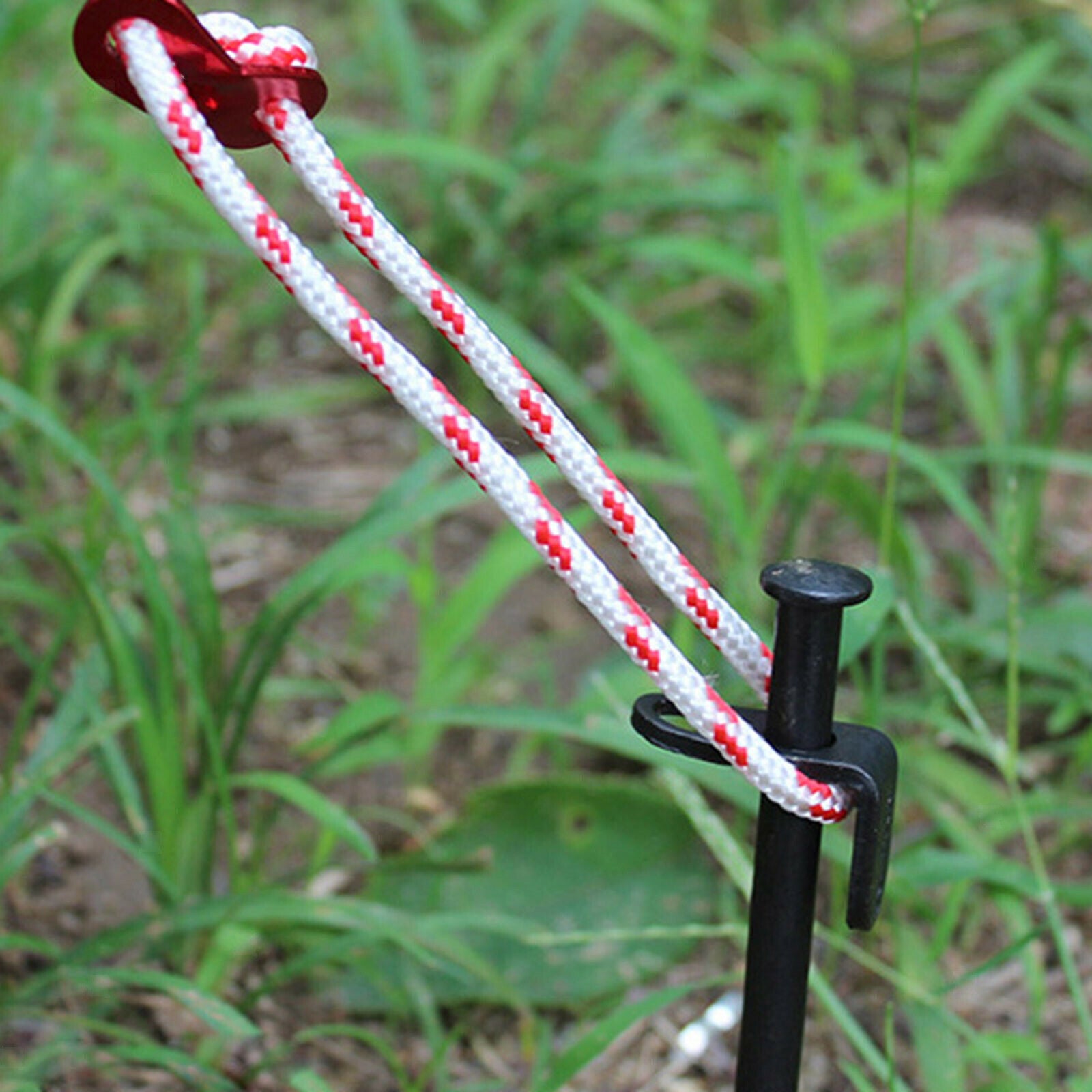 16'' Tent Stake Carbon Steel Hiking Mallet Tent Pegs Lightweight Garden