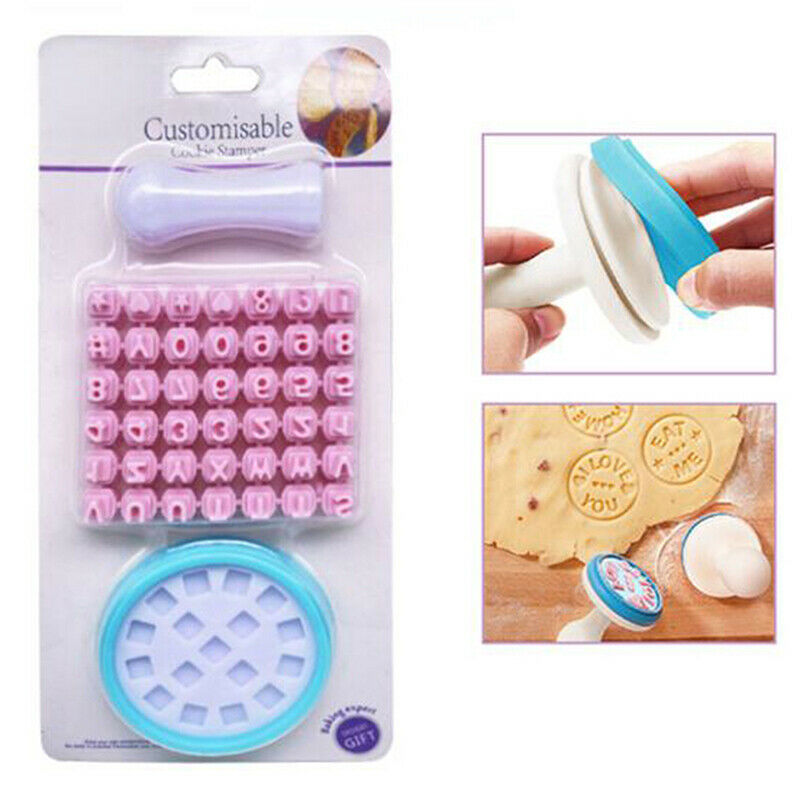 Alphabet Letter Cookie Cutters Form Number Shape Biscuit Pastry Mo.l8