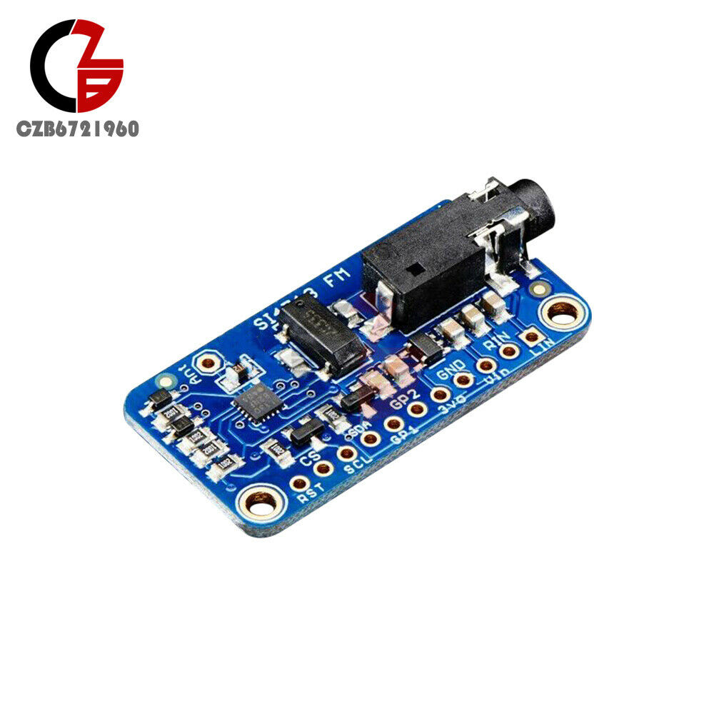 All-in-one Stereo Audio FM Transmitter Module Breakout Board- Si4713 Frequency
