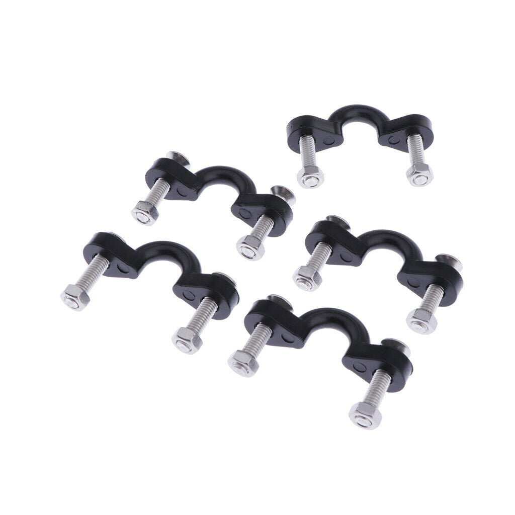 5 Pack Kayak Pad Eyes with Screws - Deck Loops - Tie Downs Nylon Bungee Pad Eye