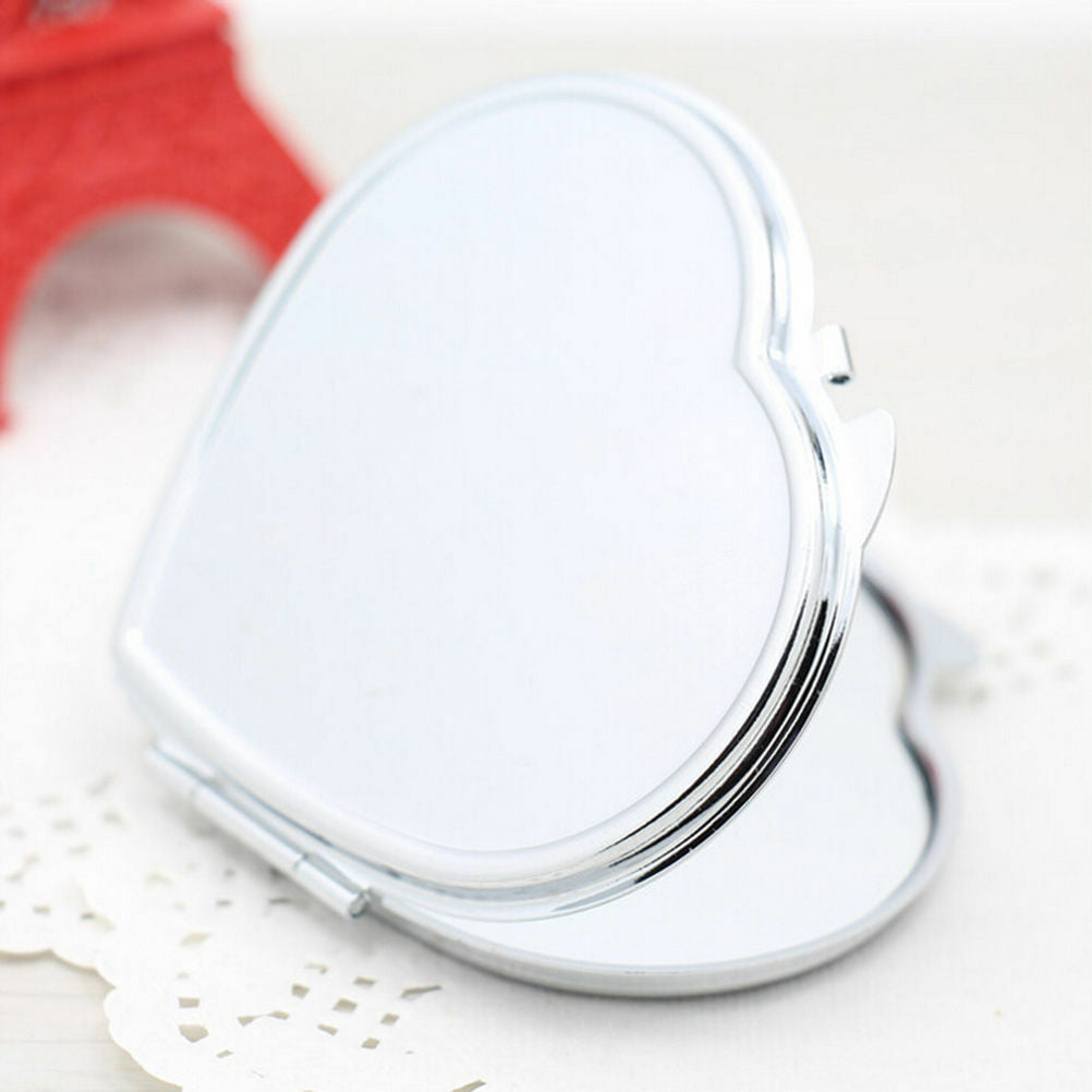 Heart Shape Compact Two-sided Make Up Tool Mirror Cosmetic Pocket Mirro.l8