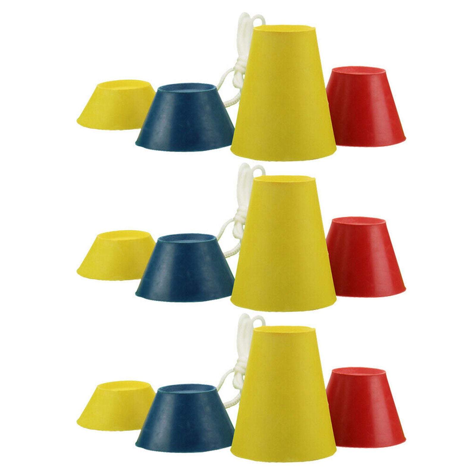 12pcs Rubber Winter Golf Tees Stringed Pyramid Tee Training Aids Equipment