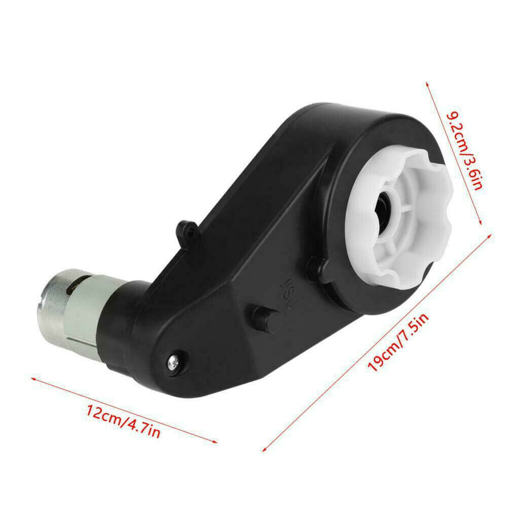 12V 550-30000 RPM Electric Motor Gear Box For Ride On Bike Car Children LIN