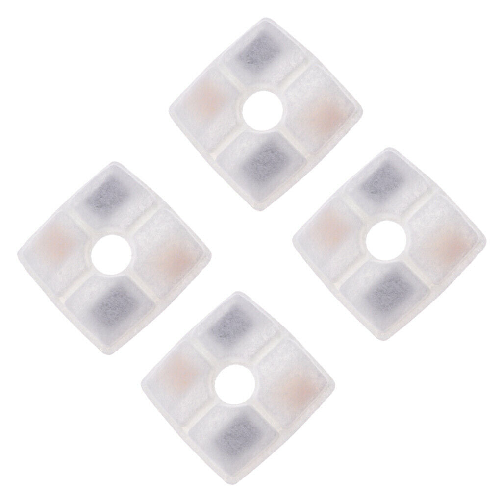 4 X Pet Replacement Filters Activated Carbon Filter for Pet Water Fountain