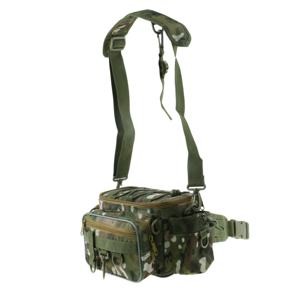 1000D Oxford Fishing Bag Multifunctional Outdoor Adjustable Messenger Bag