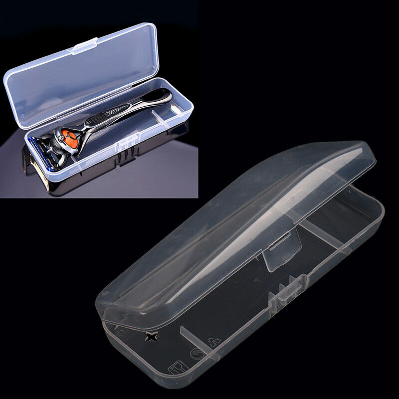 Practical Plastic Clear Transparent Collection Razor Cont Case Storage BoxBDAU