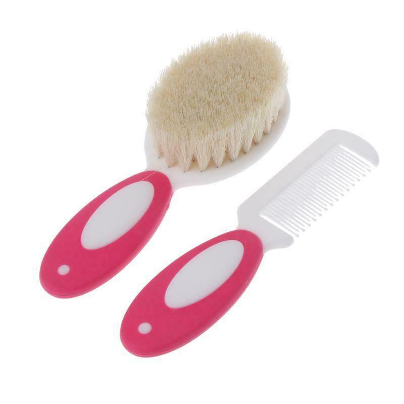 2pcs Portable Soft Newborn Baby Hair Brush Baby Kids Comb Child Hairbrush Sets