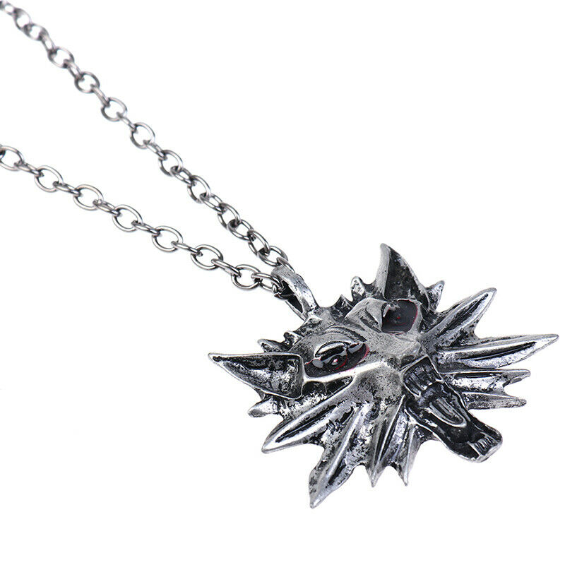 1Pc Zinc alloy Pendant Necklace Wolf Head Necklace Halloween Necklace & P.l8