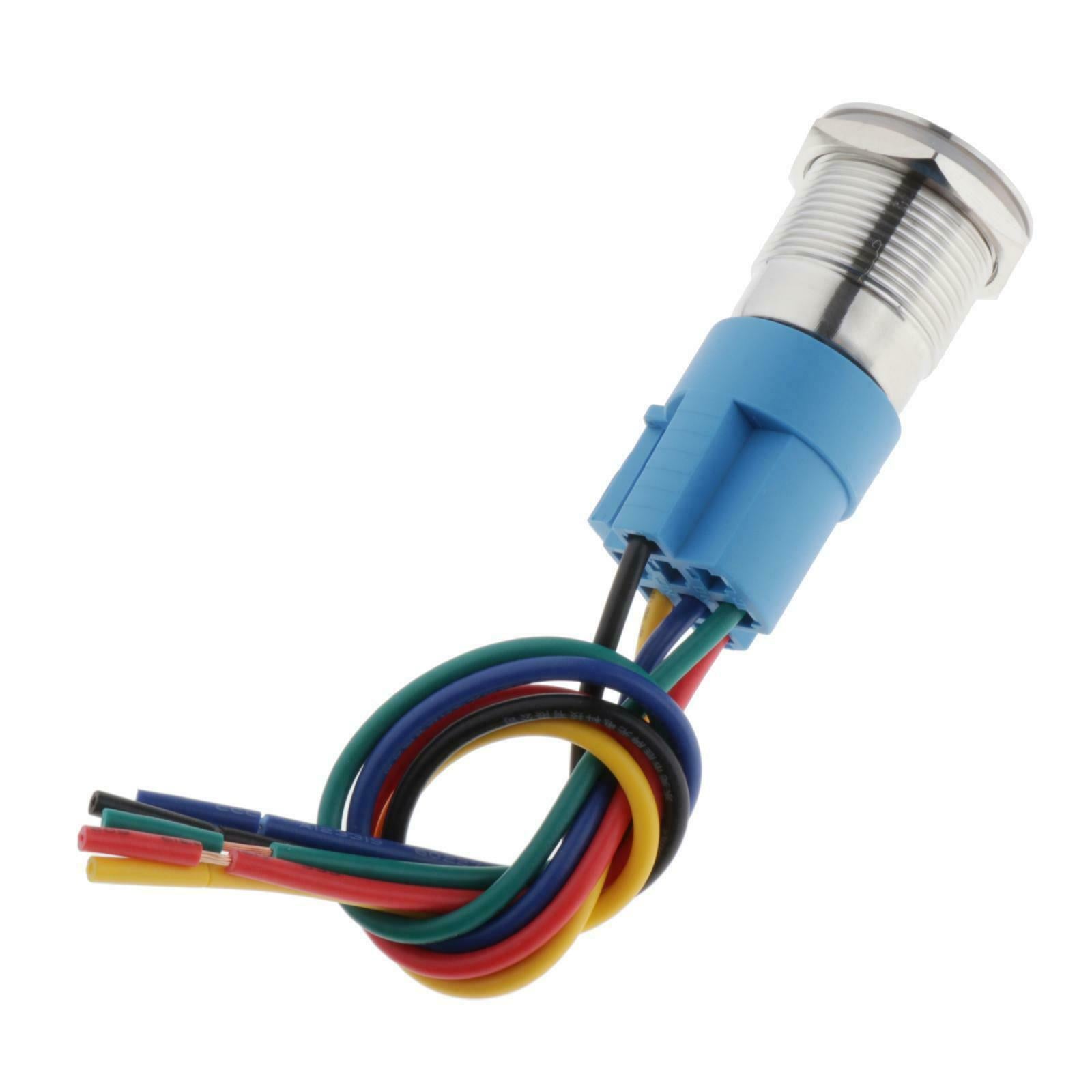 Momentary Push Button Switch 19mm Engine Start Push Button Self-locking 19mm