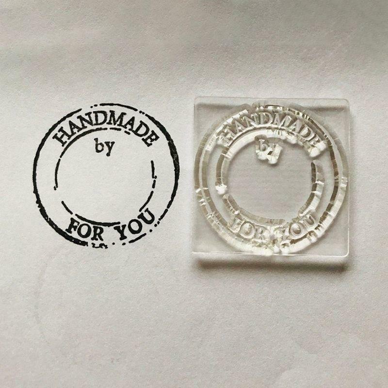 Handmade by Silicone Clear Seal Stamp DIY Scrapbooking Embossing Photo Album Art