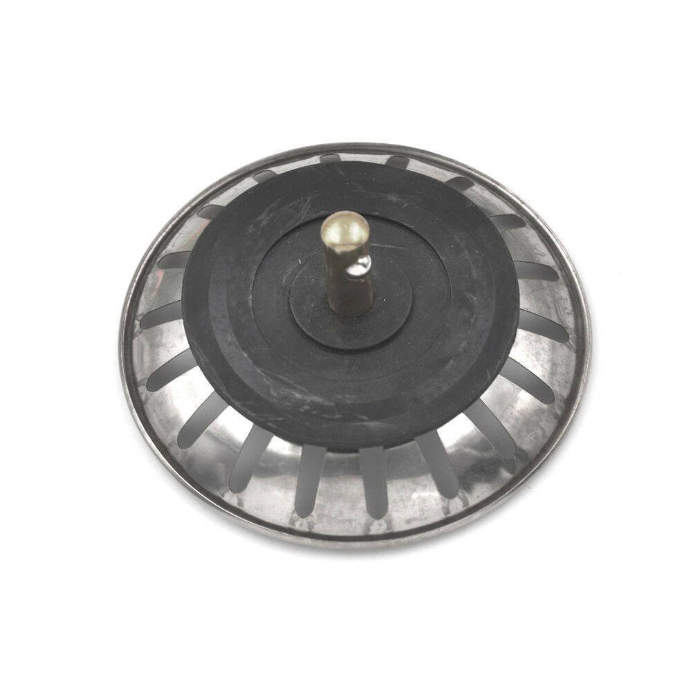 Kitchen Stainless Steel Basin Drain Dopant Sink Strainer Basket Waste Filter  Lt