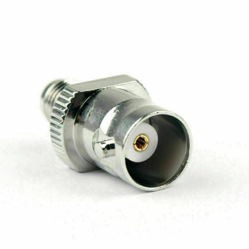 1x Coaxial SMA Female To BNC Female Plug Antenna RF Connector Nickel Plated  CA