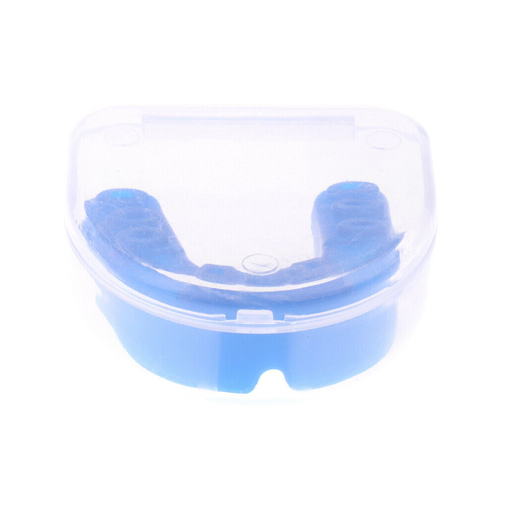 2x Boxing Gum Shield MMA Martial Arts Mouth Guard Teeth Protection Red & Blue