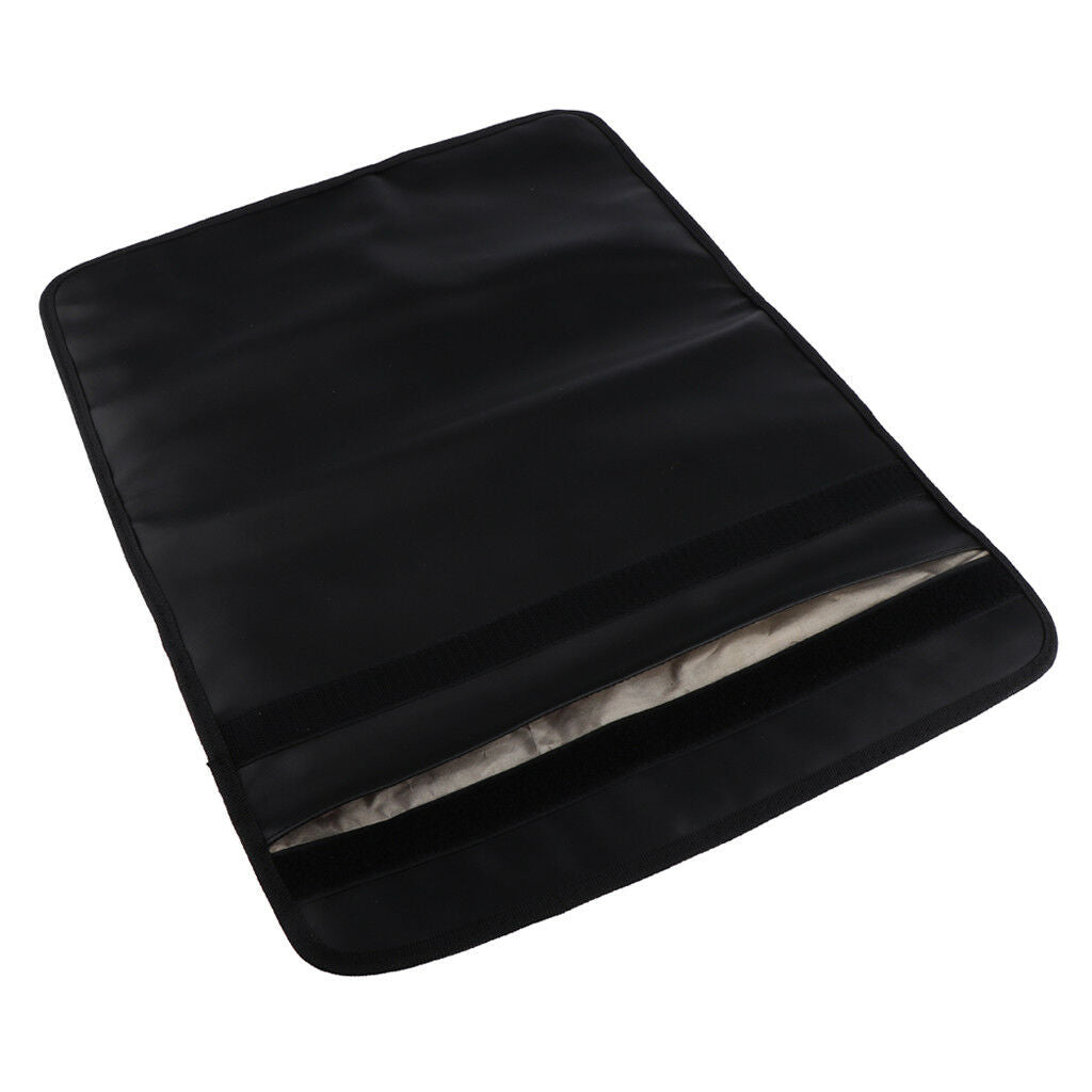 Black Portable Leather Laptop Notebook Bag Signal Shield Faraday Cage