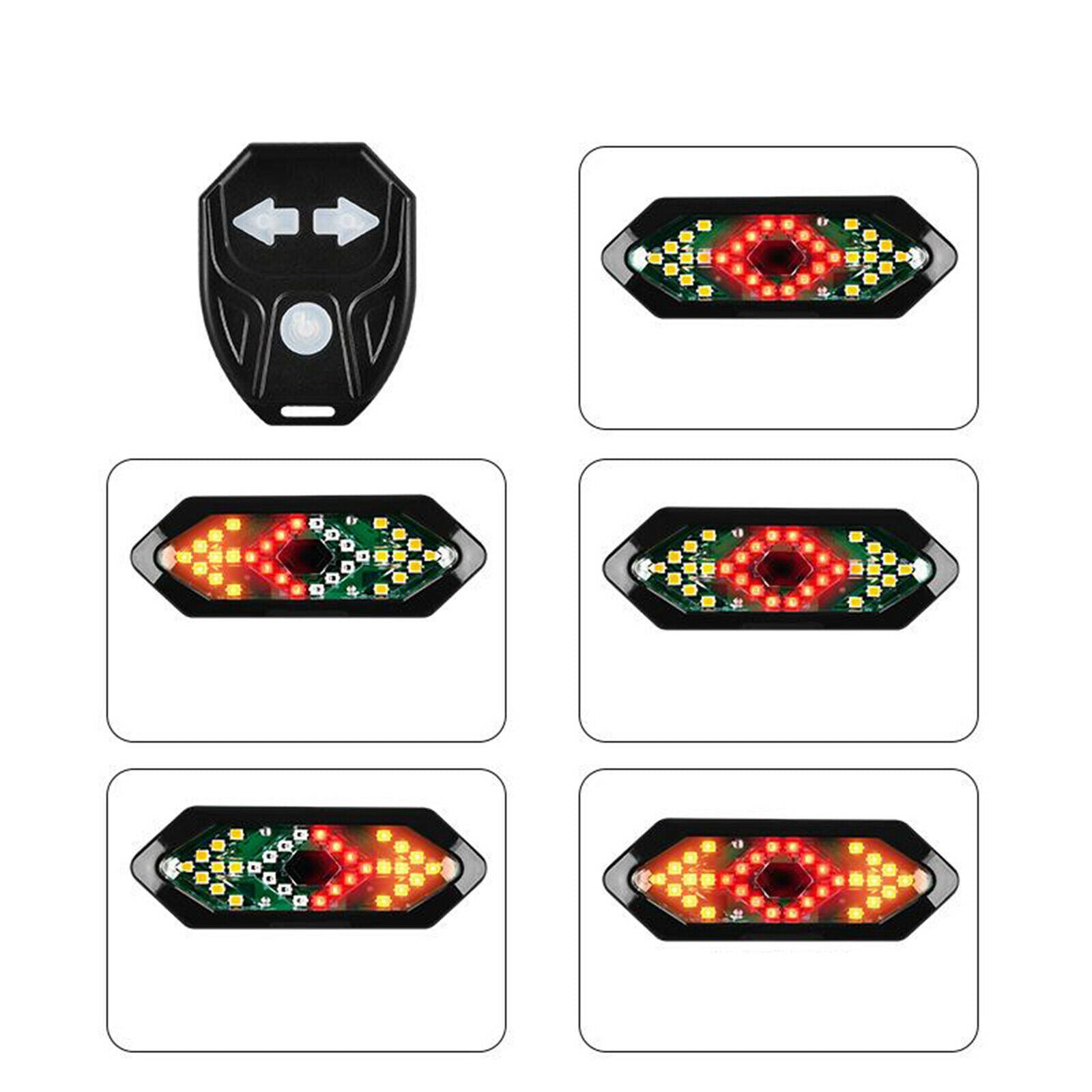 LED USB Rechargeable Bike TailLight Bicycle Safety Cycling Warning Rear Lamp