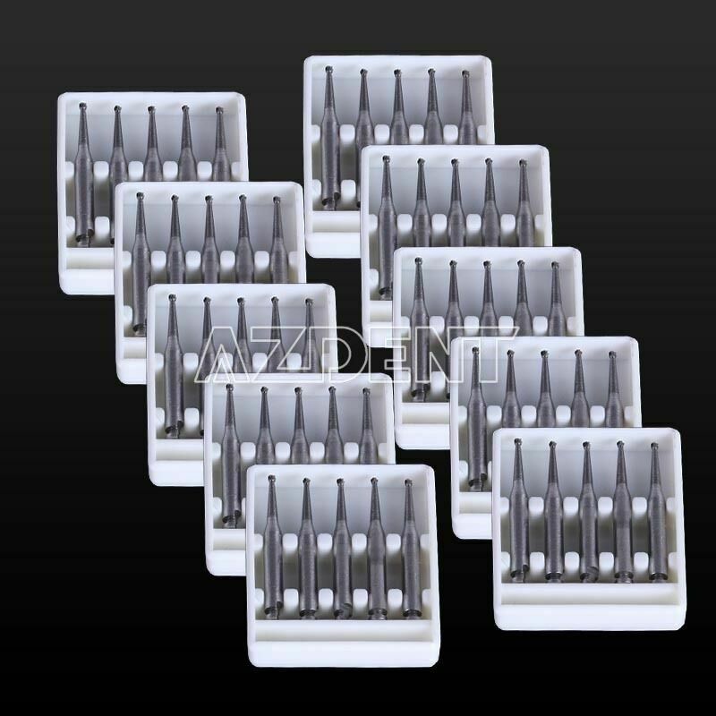 10Box Dental Angle Tungsten Turbine Burs Low Speed Handpiece RA NSK Style