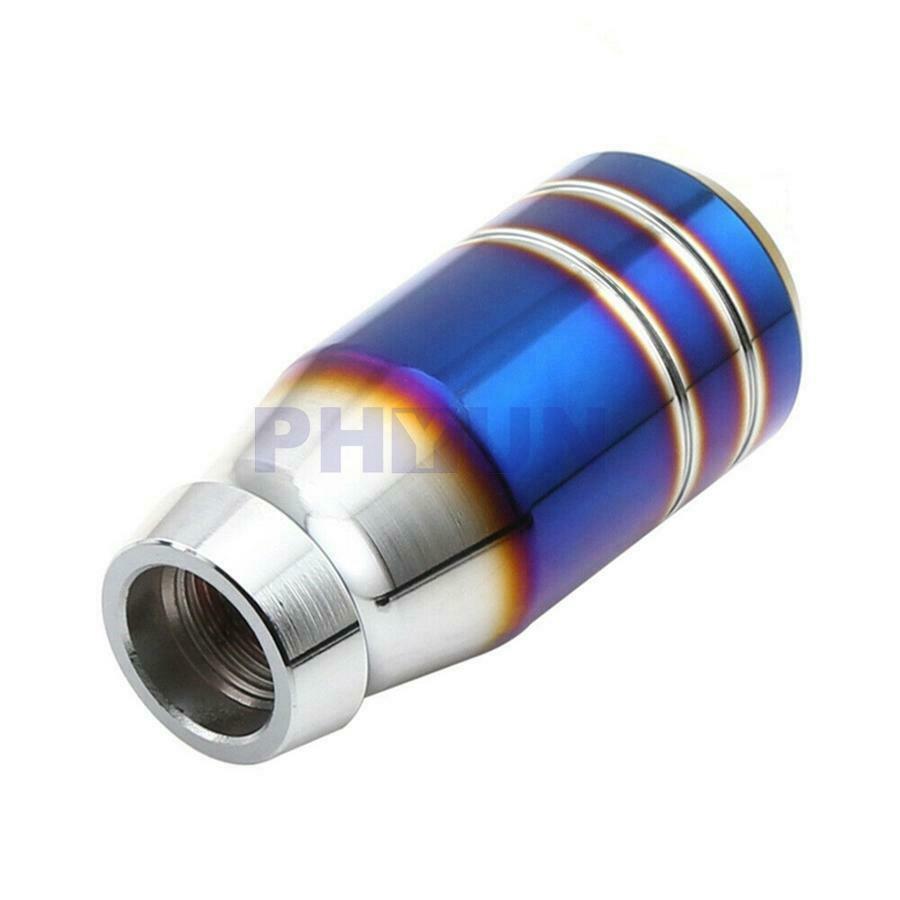 1x Burnt Blue Manual 5 Speed Car Gear Lever Stick Shift Knob Shifter w/Adapters