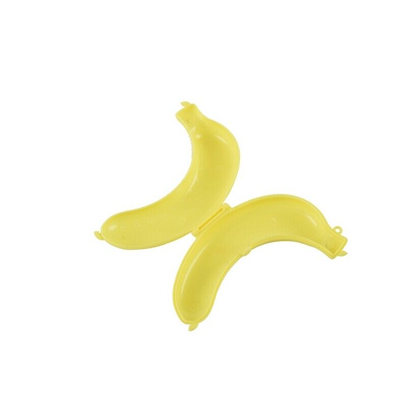 Banana Case Lunch Box Protector Container Holder Cer Storage - Yellow D4P8P8