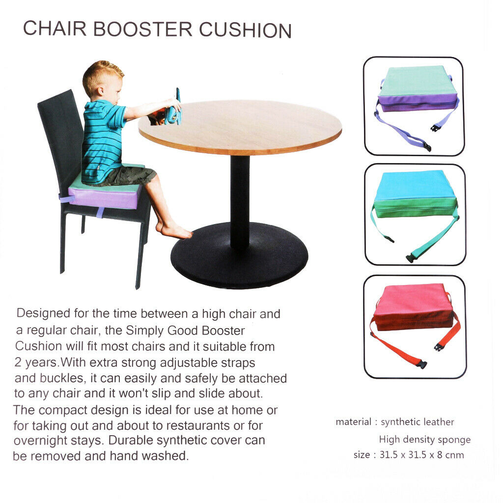 Oxford Cloth Kids Dining Chair Booster Cushion Baby Children Seats Colorful