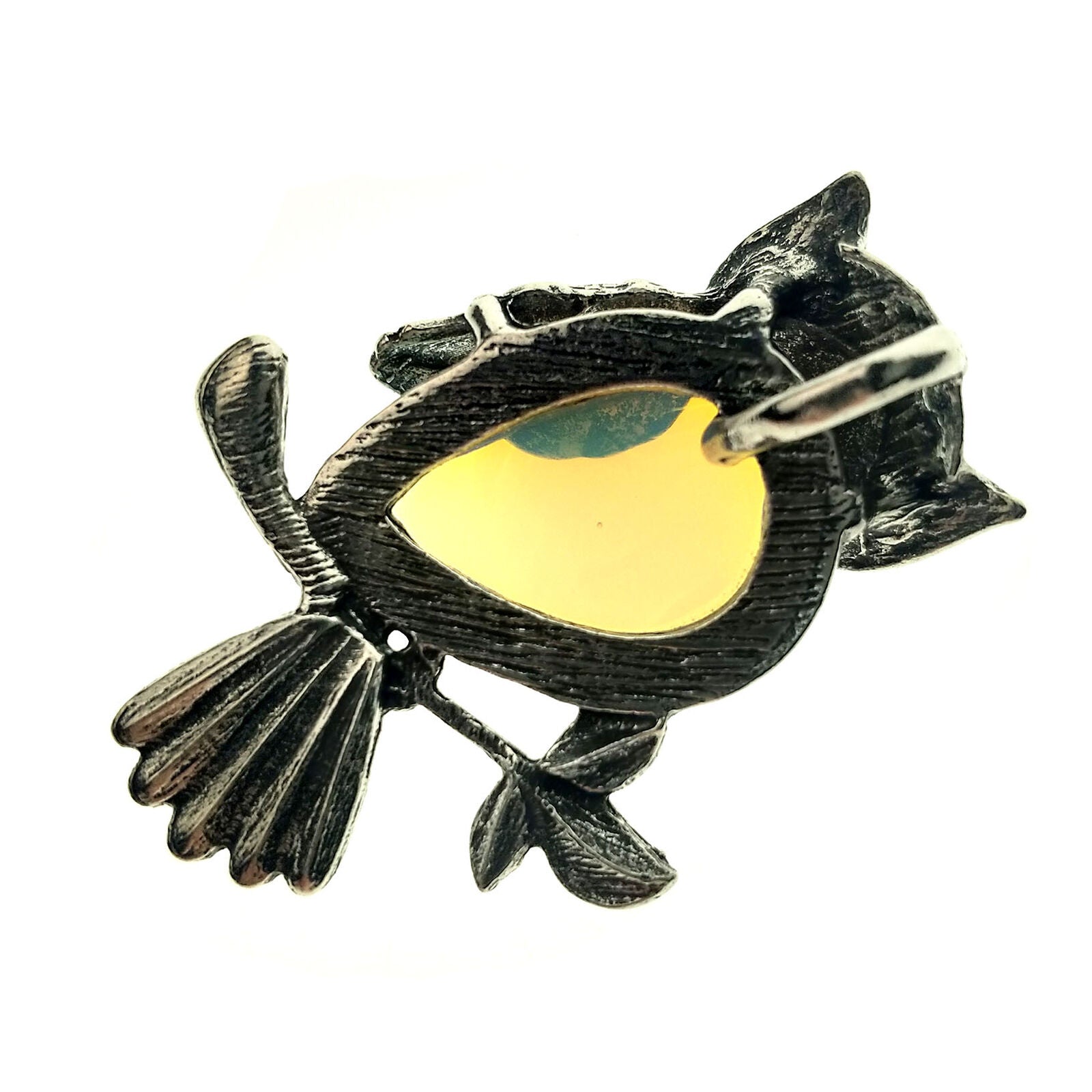 Opal Stone Owl Pendant Chakra Reiki Healing Amulet Energy