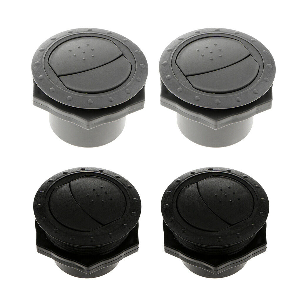Set of 4 Replacement Car RV Interior Round Roof Exhaust A/C Vent Outlet ABS