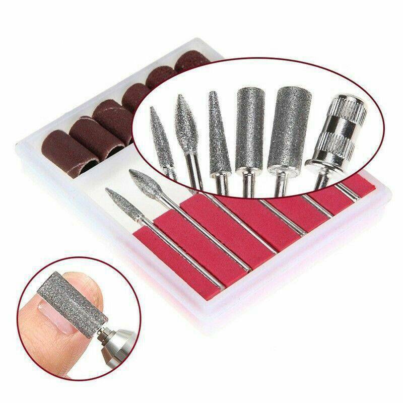 Professional Electric Nail File Drill Manicure Tool Pedicure Machine Set Pink US