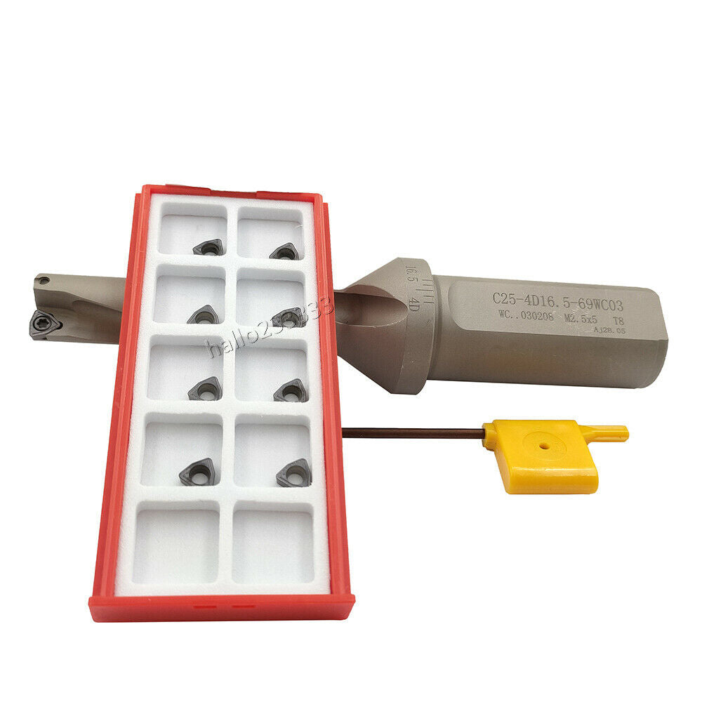 WPD-165-4D-C25 16.5mm U drill indexable drill + 5PCS WCMT030208-PM ZM2125 insert